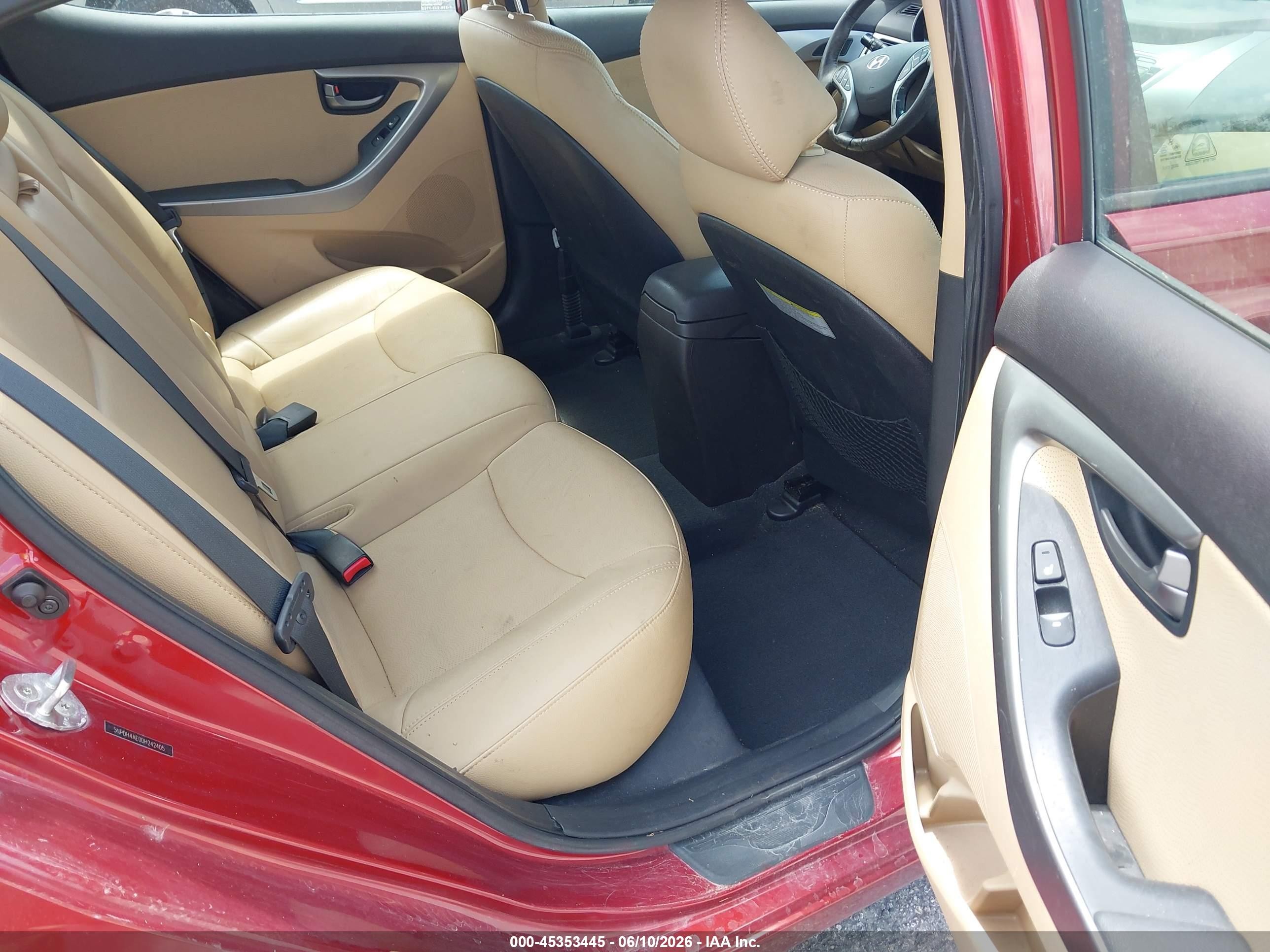 2013 Hyundai Elantra Limited Red vin: 5NPDH4AE0DH242405