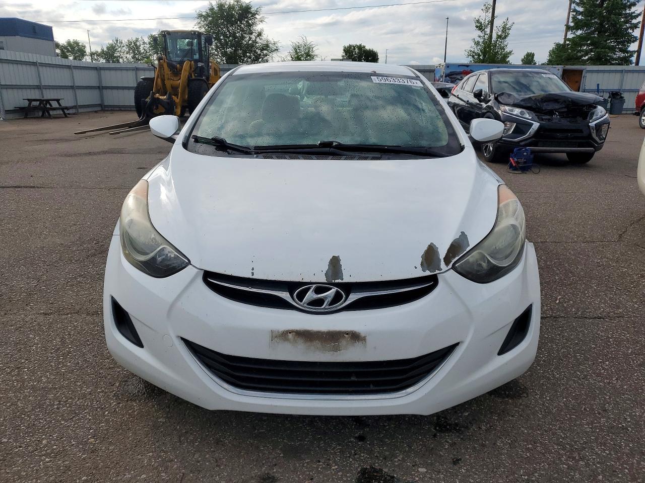 2013 Hyundai Elantra Gls White vin: 5NPDH4AE0DH242663