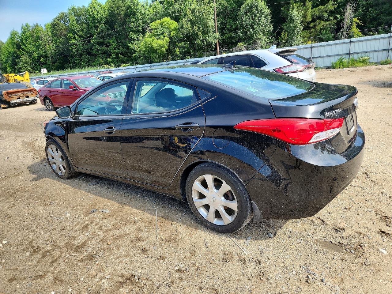 2013 Hyundai Elantra Limited Black vin: 5NPDH4AE0DH243442
