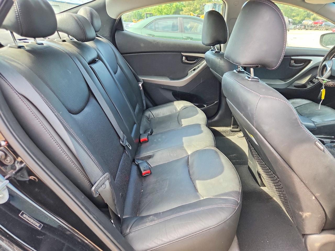 2013 Hyundai Elantra Limited Black vin: 5NPDH4AE0DH243442
