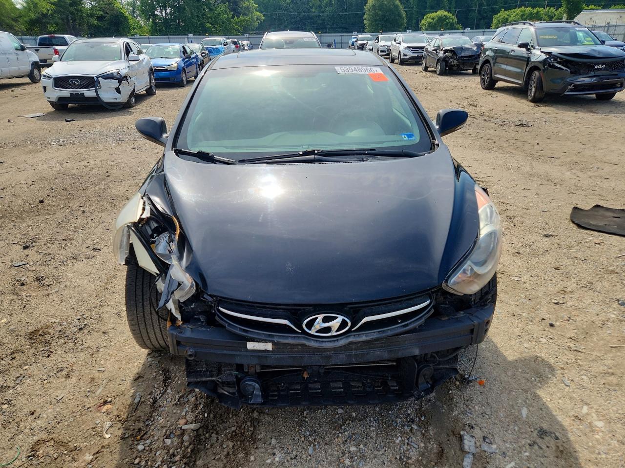 2013 Hyundai Elantra Limited Black vin: 5NPDH4AE0DH243442
