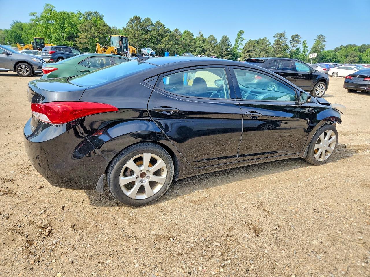 2013 Hyundai Elantra Limited Black vin: 5NPDH4AE0DH243442