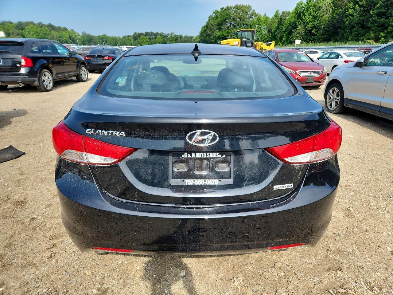 2013 Hyundai Elantra Limited Black vin: 5NPDH4AE0DH243442