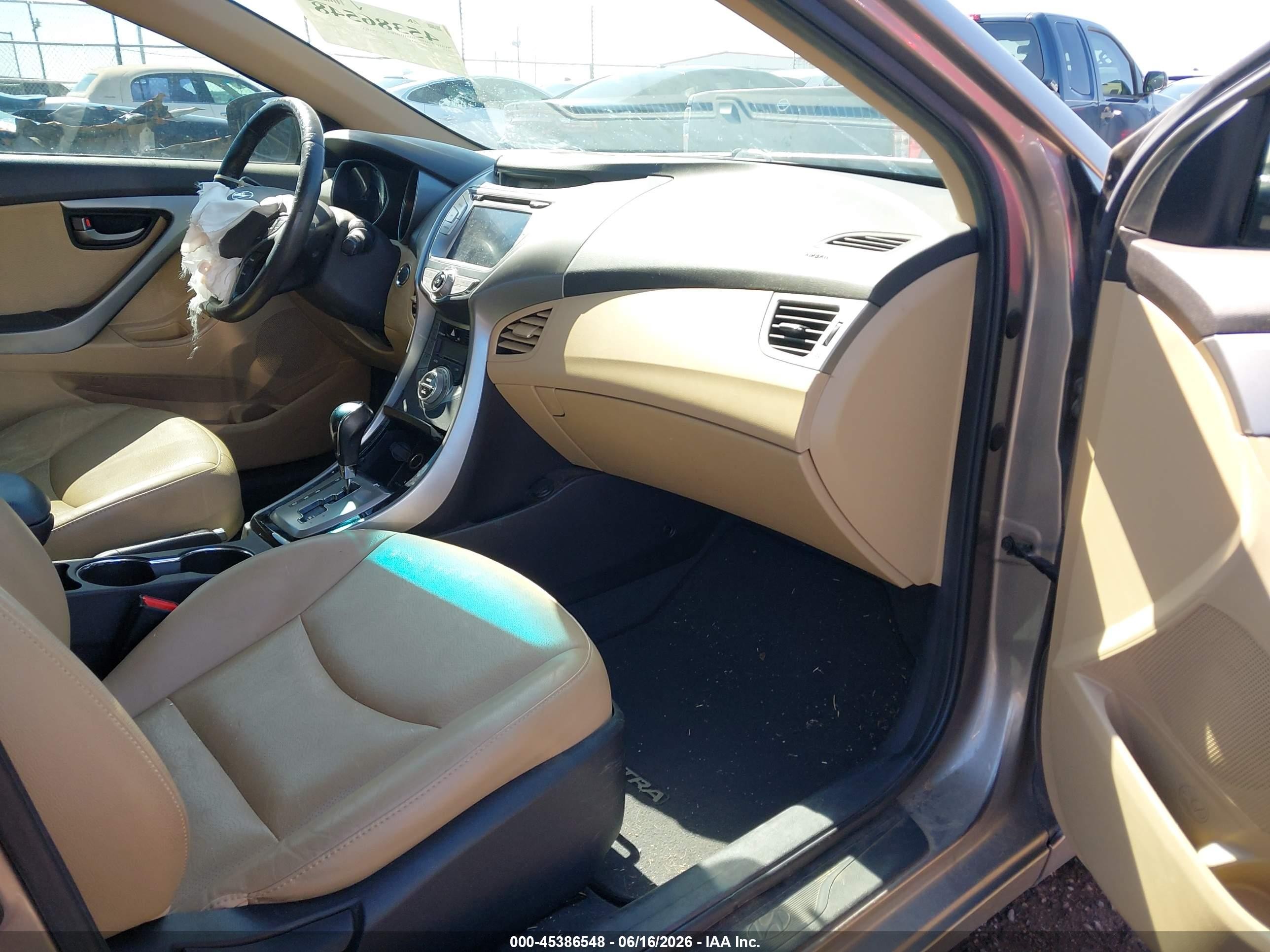 2013 Hyundai Elantra Limited Серый vin: 5NPDH4AE0DH243747