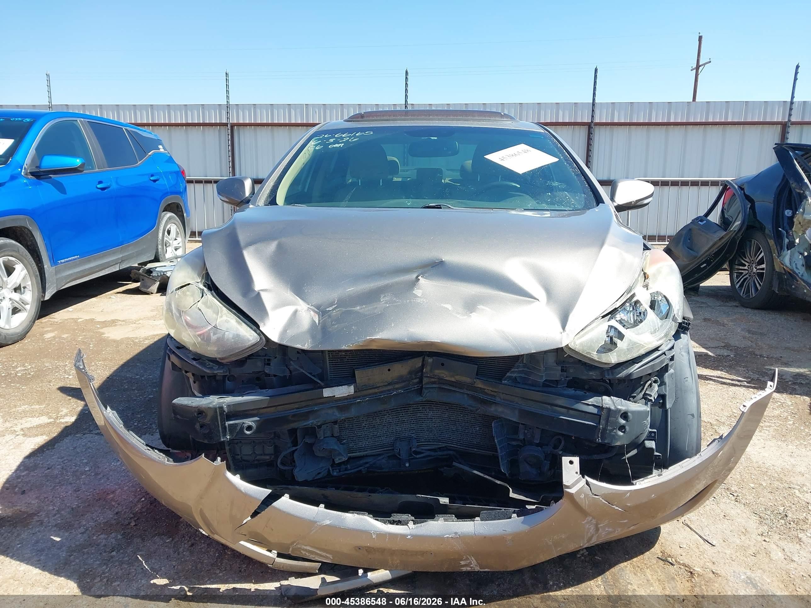 2013 Hyundai Elantra Limited Серый vin: 5NPDH4AE0DH243747