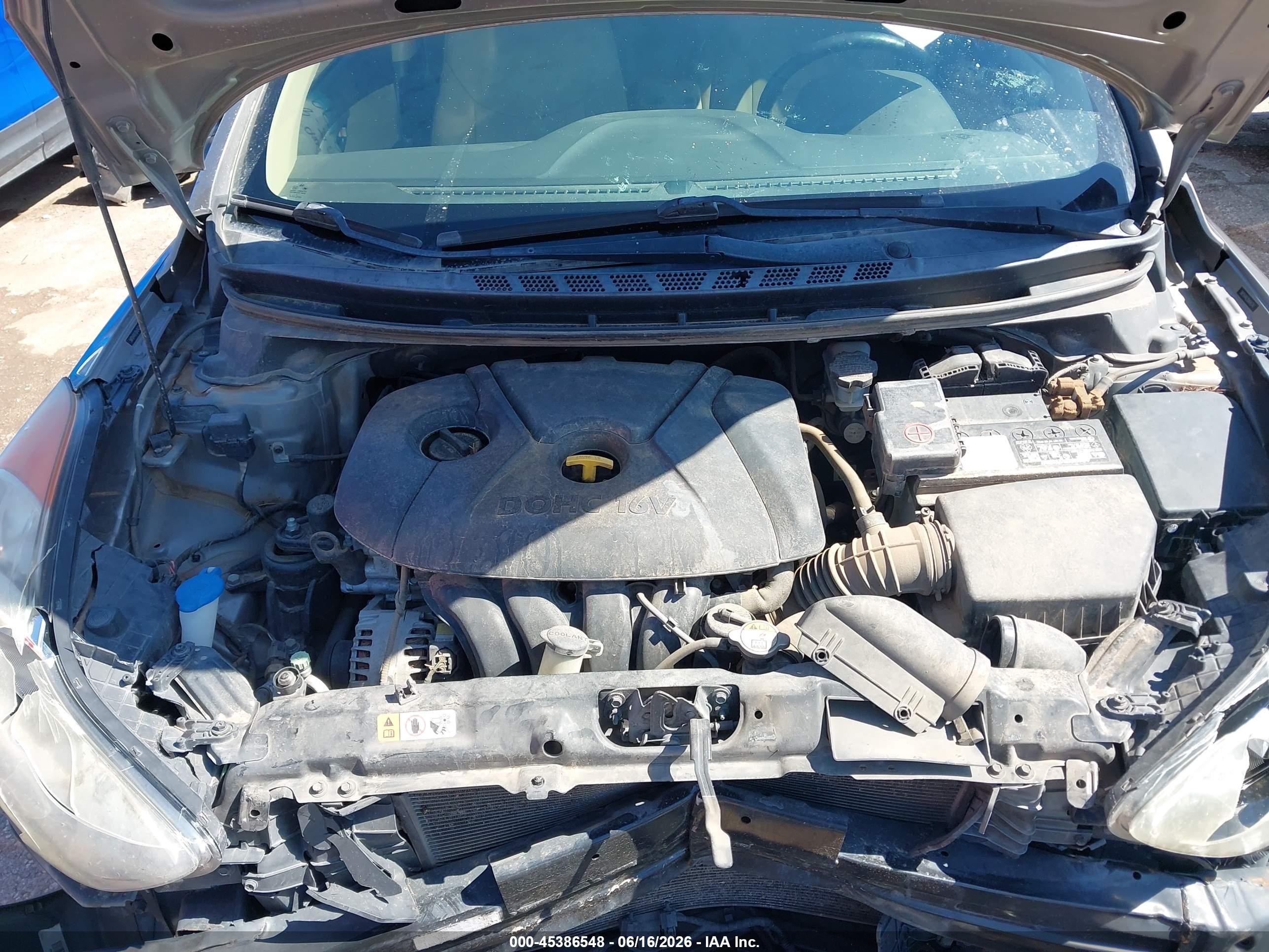 2013 Hyundai Elantra Limited Серый vin: 5NPDH4AE0DH243747