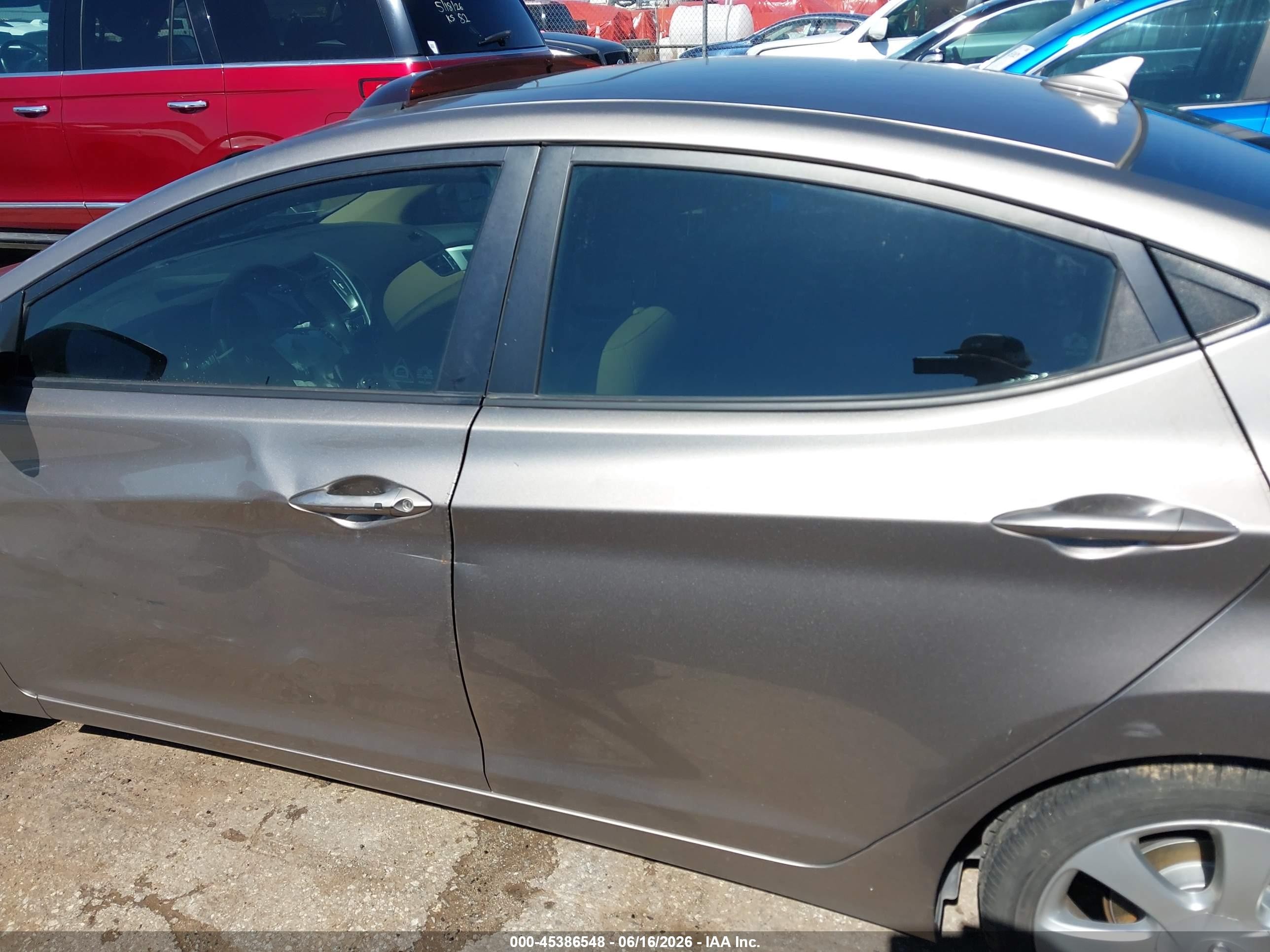 2013 Hyundai Elantra Limited Серый vin: 5NPDH4AE0DH243747