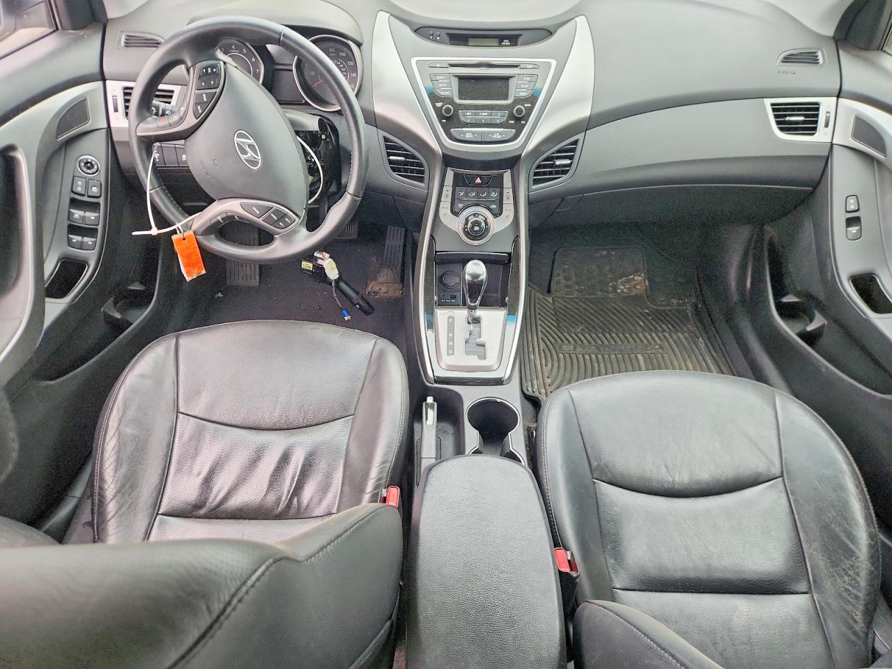 2013 Hyundai Elantra Limited White vin: 5NPDH4AE0DH244686