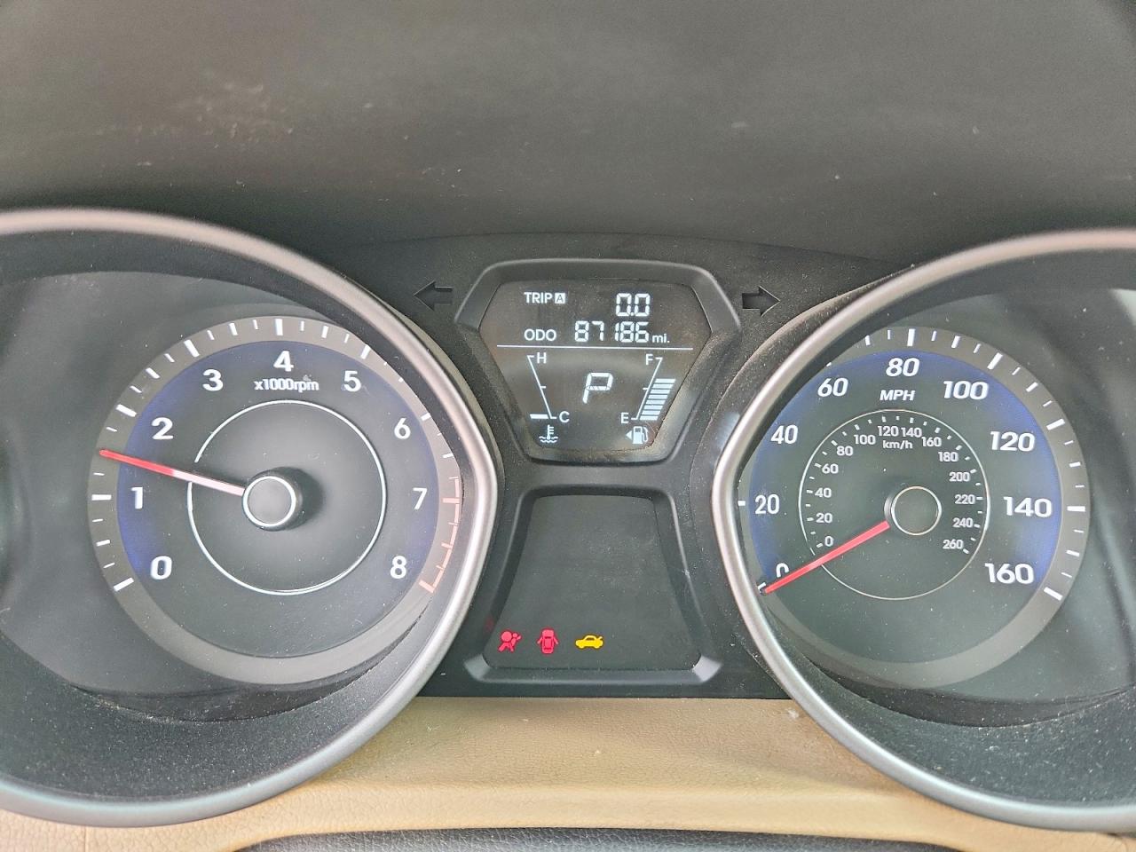 2013 Hyundai Elantra Limited Tan vin: 5NPDH4AE0DH244719