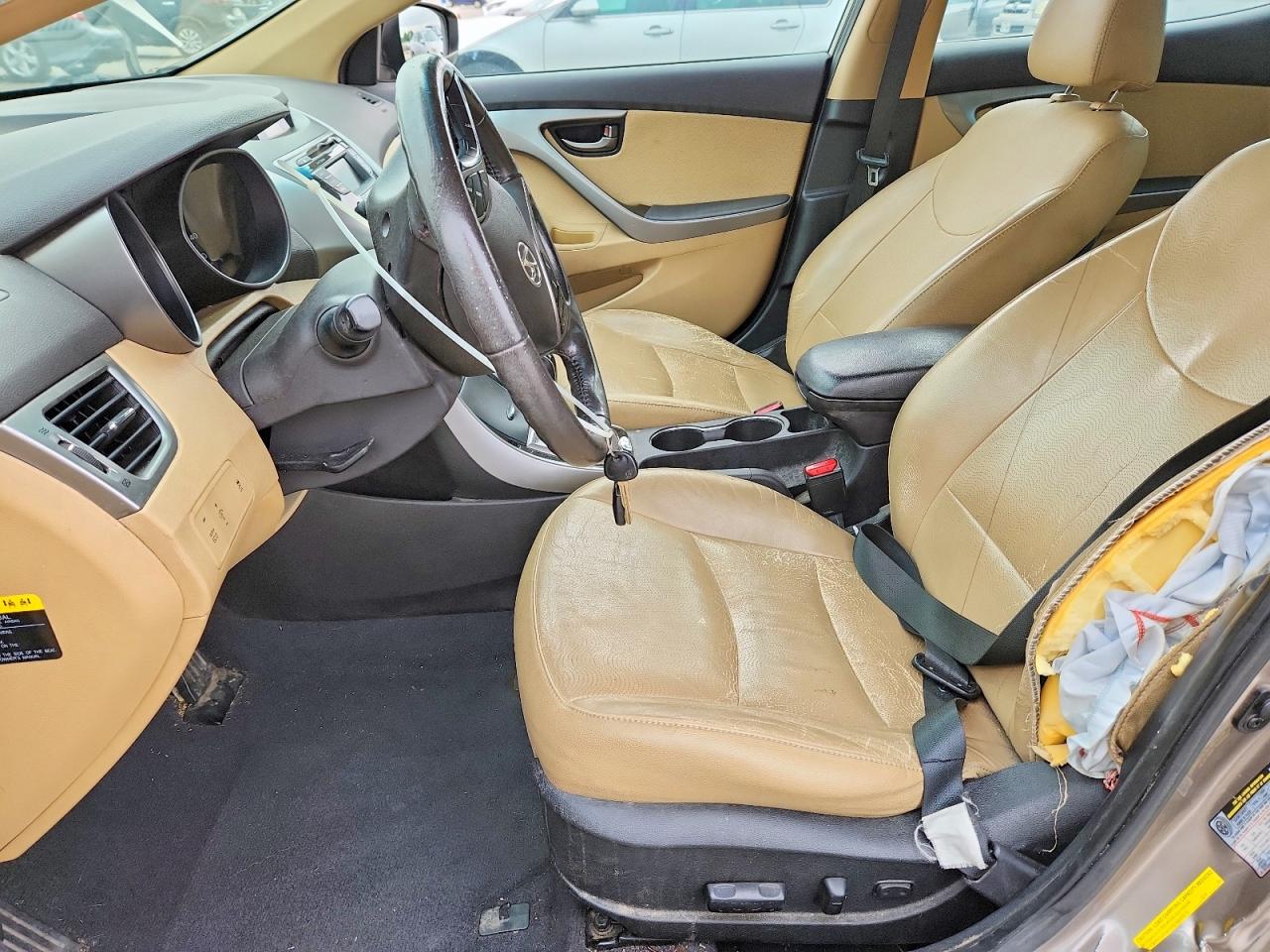 2013 Hyundai Elantra Limited Tan vin: 5NPDH4AE0DH244719