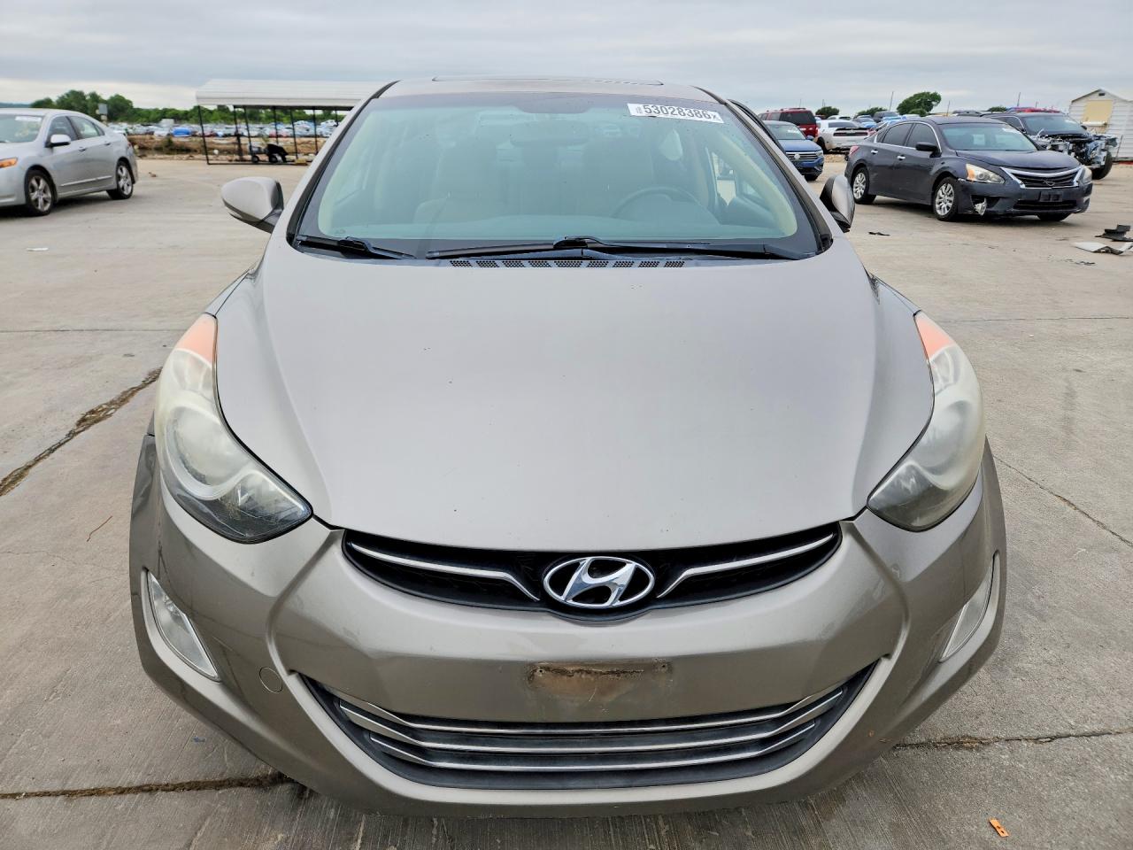 2013 Hyundai Elantra Limited Tan vin: 5NPDH4AE0DH244719