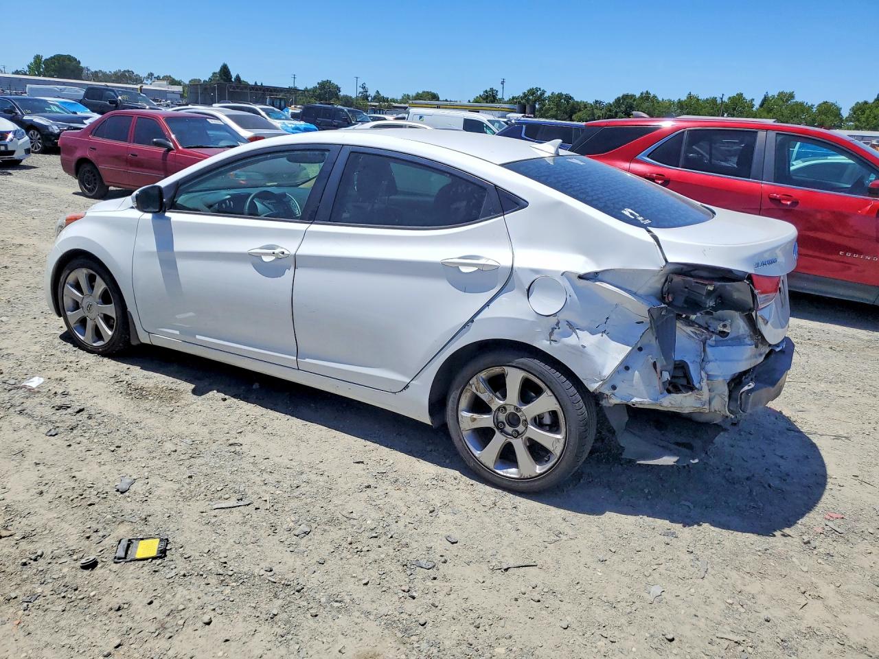 2013 Hyundai Elantra Limited White vin: 5NPDH4AE0DH251458