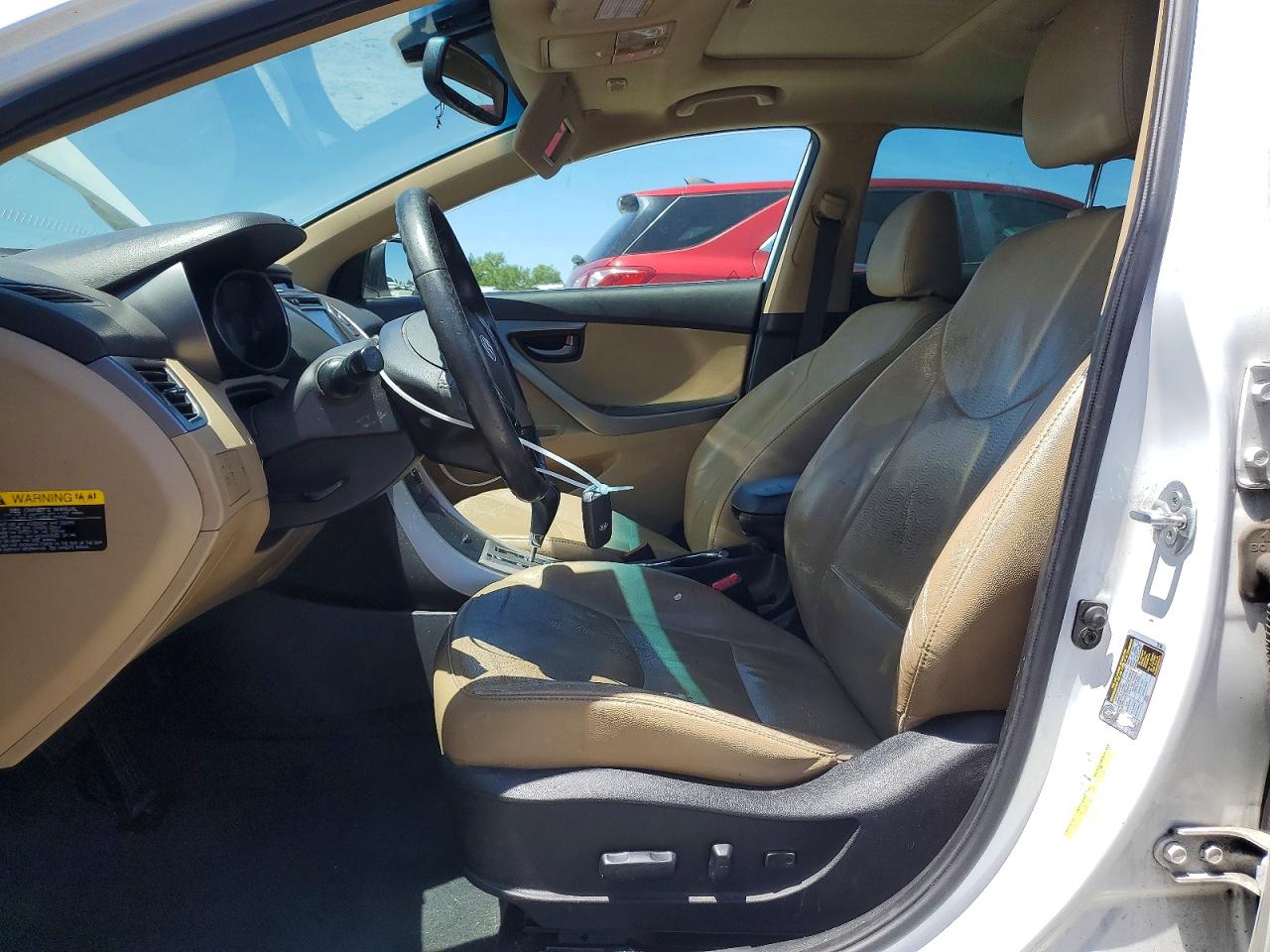 2013 Hyundai Elantra Limited White vin: 5NPDH4AE0DH251458