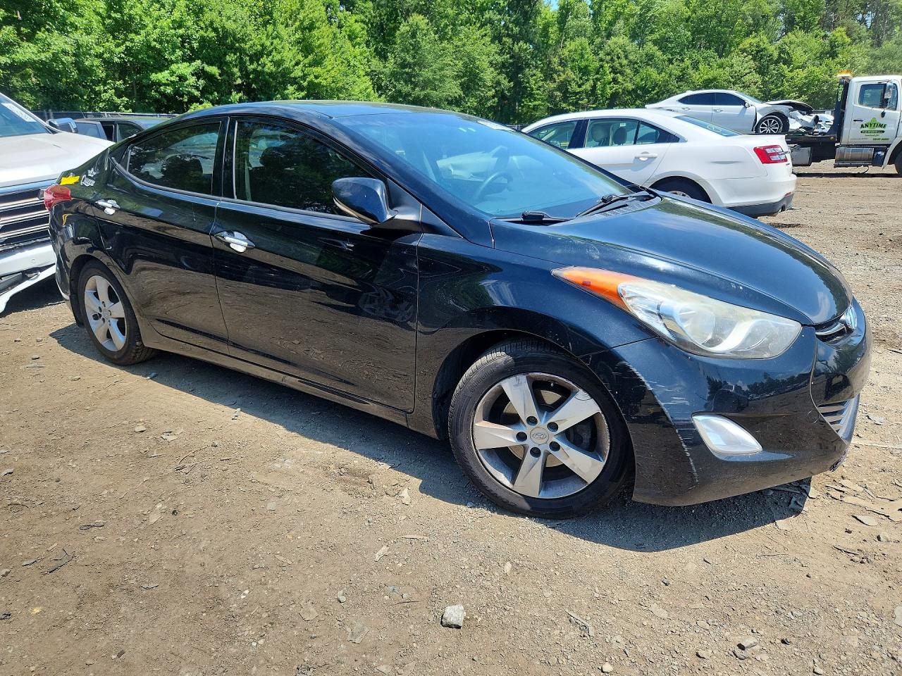 2013 Hyundai Elantra Limited Black vin: 5NPDH4AE0DH254022