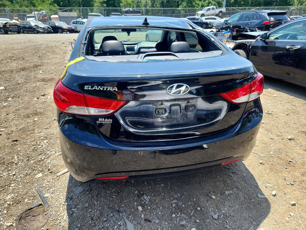 2013 Hyundai Elantra Limited Black vin: 5NPDH4AE0DH254022