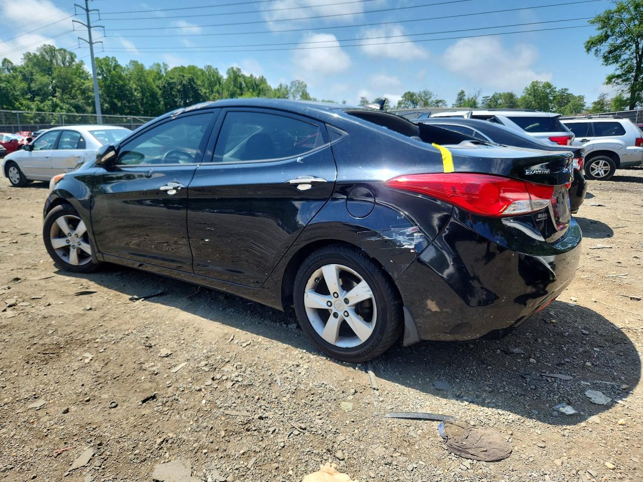 2013 Hyundai Elantra Limited Black vin: 5NPDH4AE0DH254022
