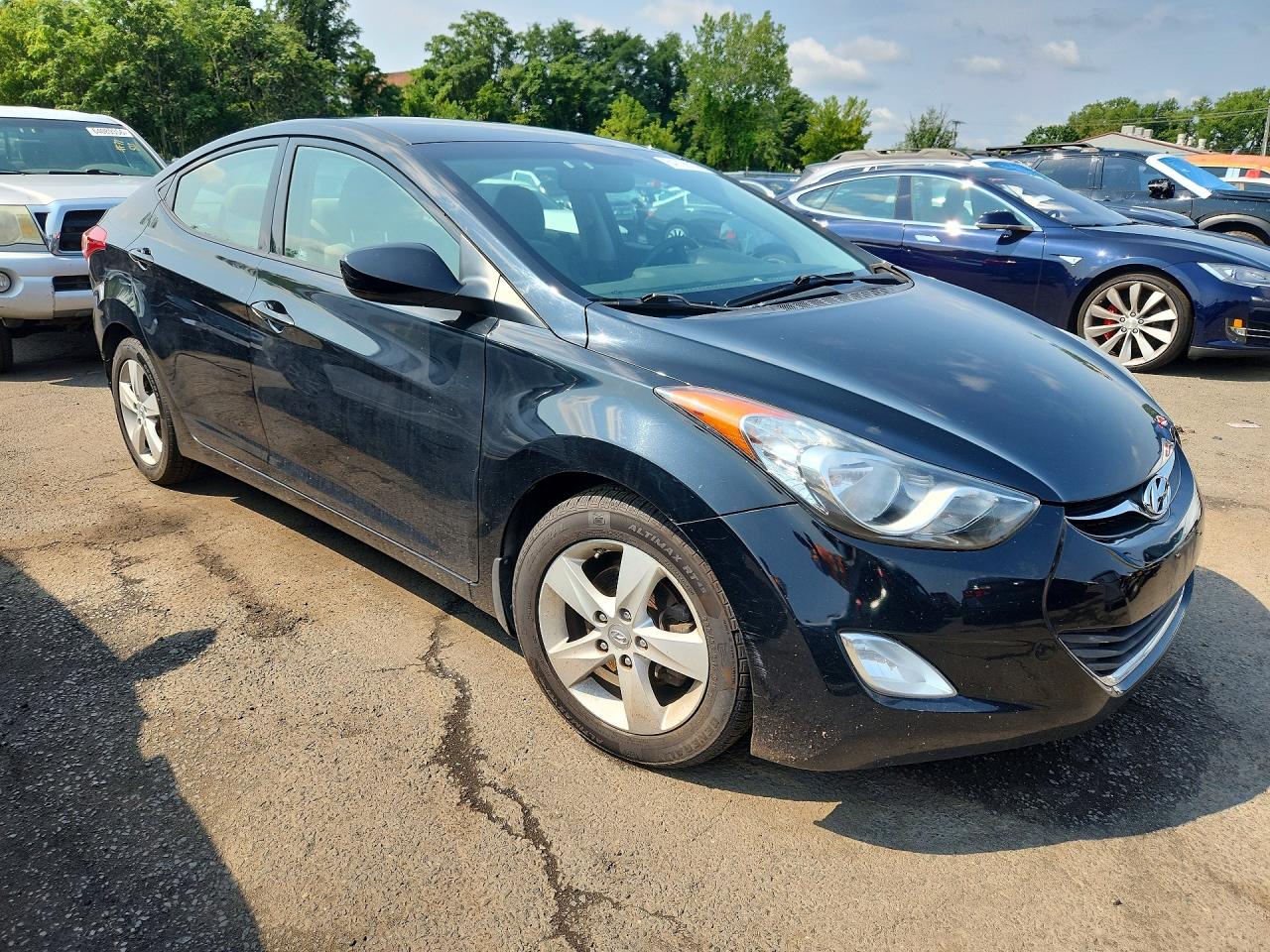 2013 Hyundai Elantra Gls Черный vin: 5NPDH4AE0DH254246