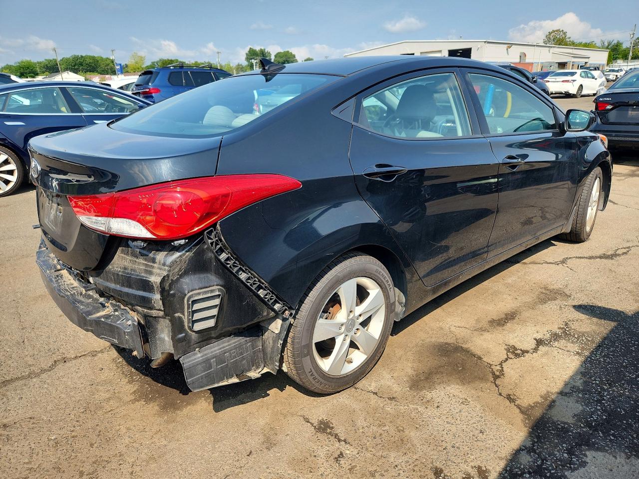 2013 Hyundai Elantra Gls Черный vin: 5NPDH4AE0DH254246