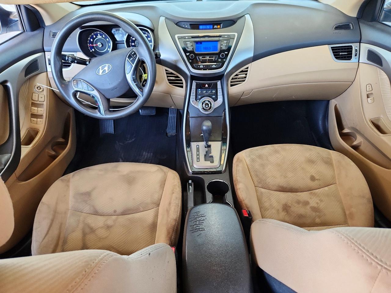 2013 Hyundai Elantra Gls White vin: 5NPDH4AE0DH264727