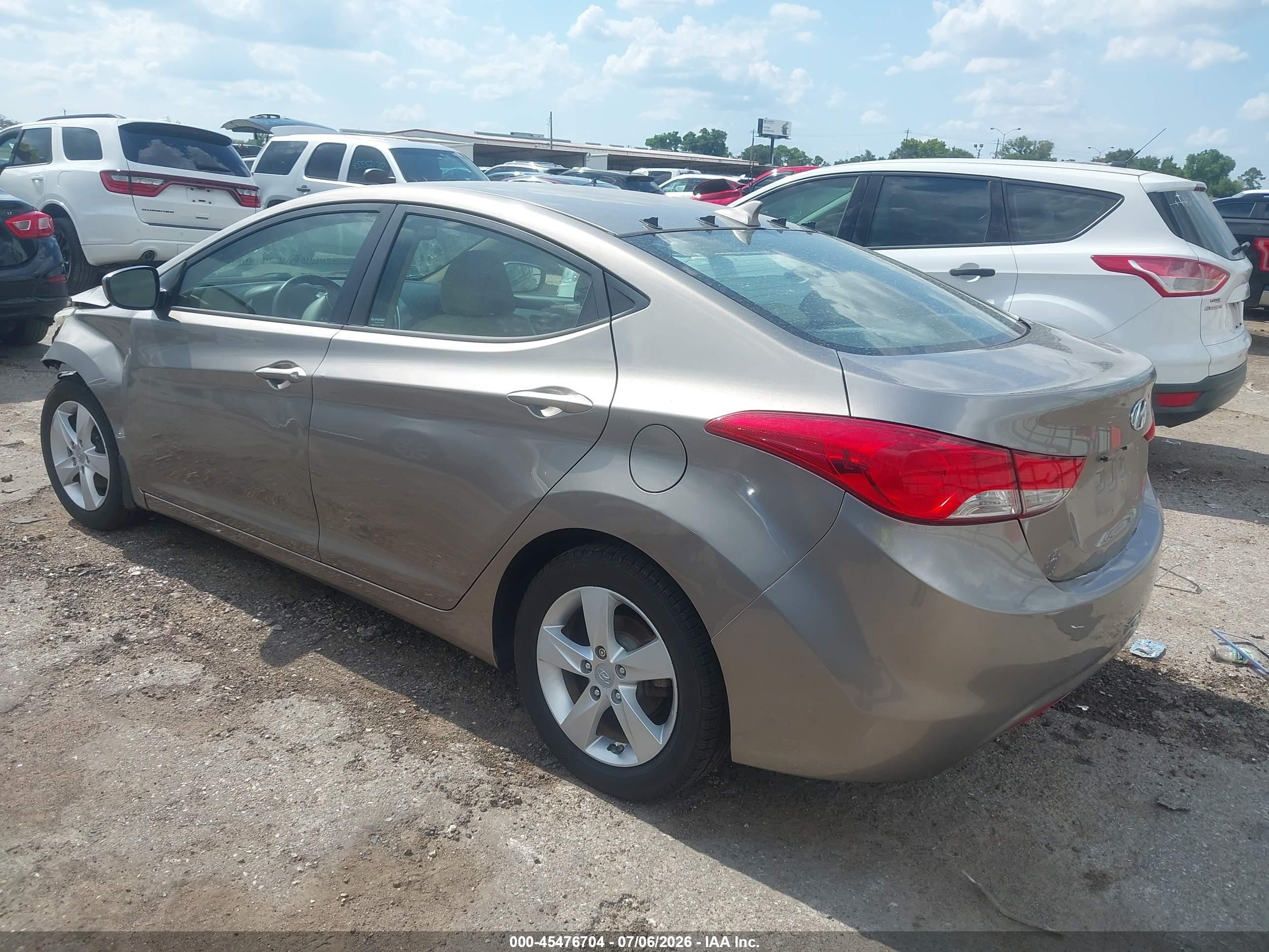 2013 Hyundai Elantra Gls Beige vin: 5NPDH4AE0DH267613