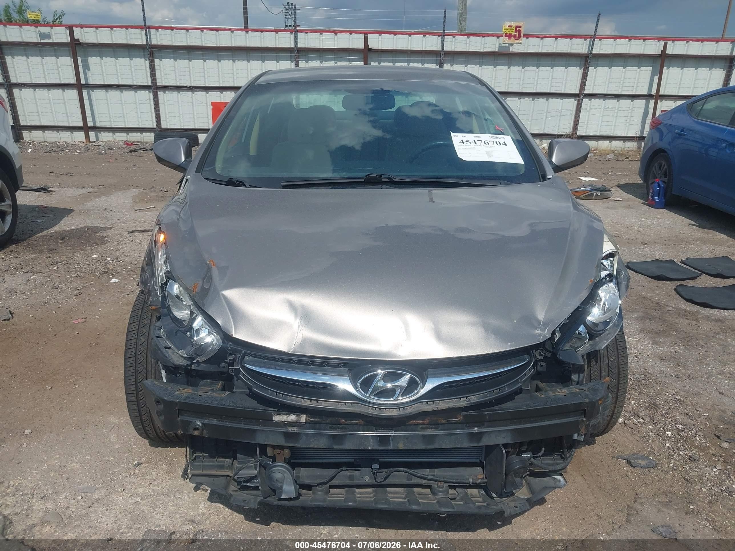2013 Hyundai Elantra Gls Beige vin: 5NPDH4AE0DH267613