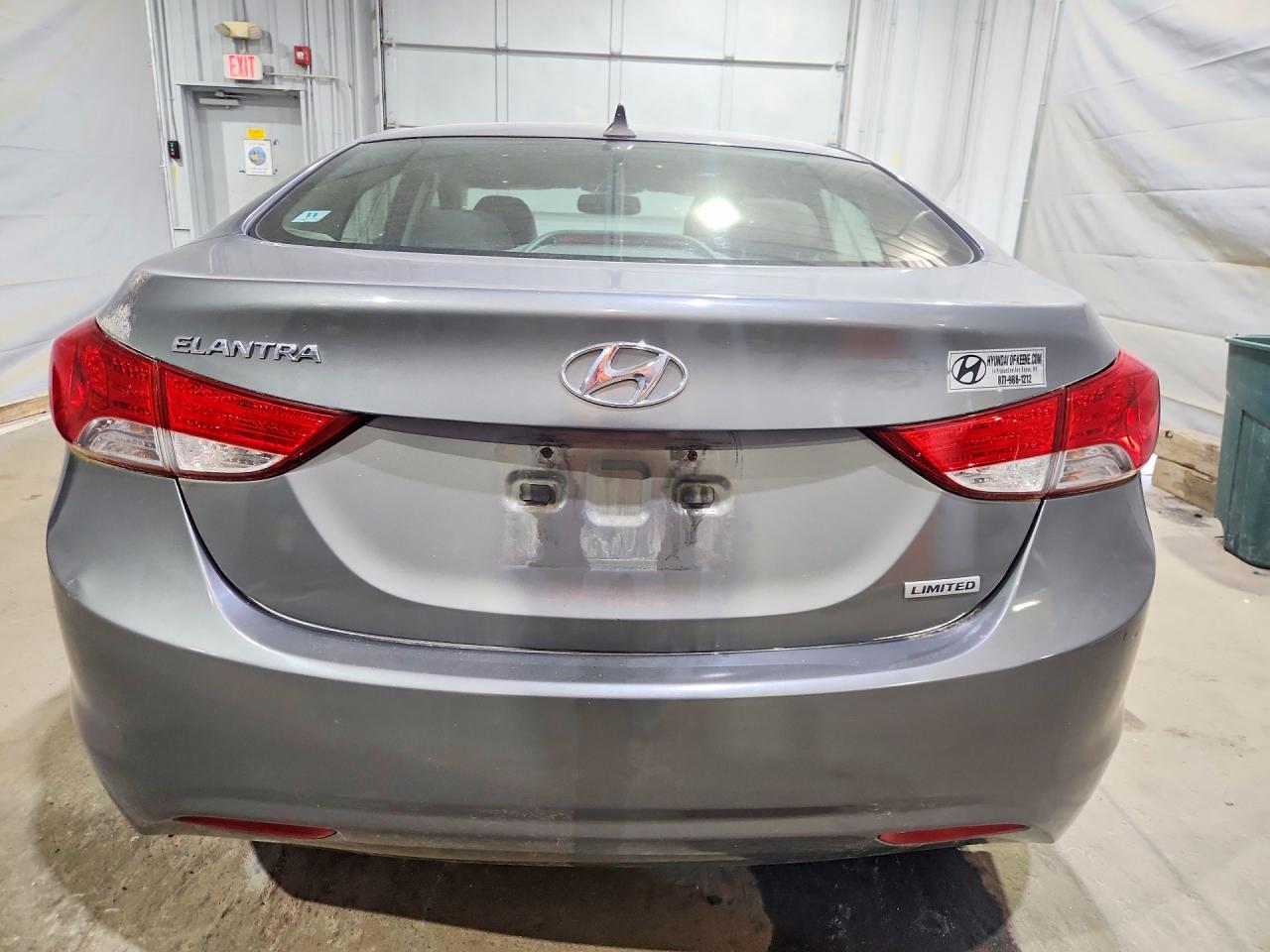 2013 Hyundai Elantra Limited Gray vin: 5NPDH4AE0DH269703
