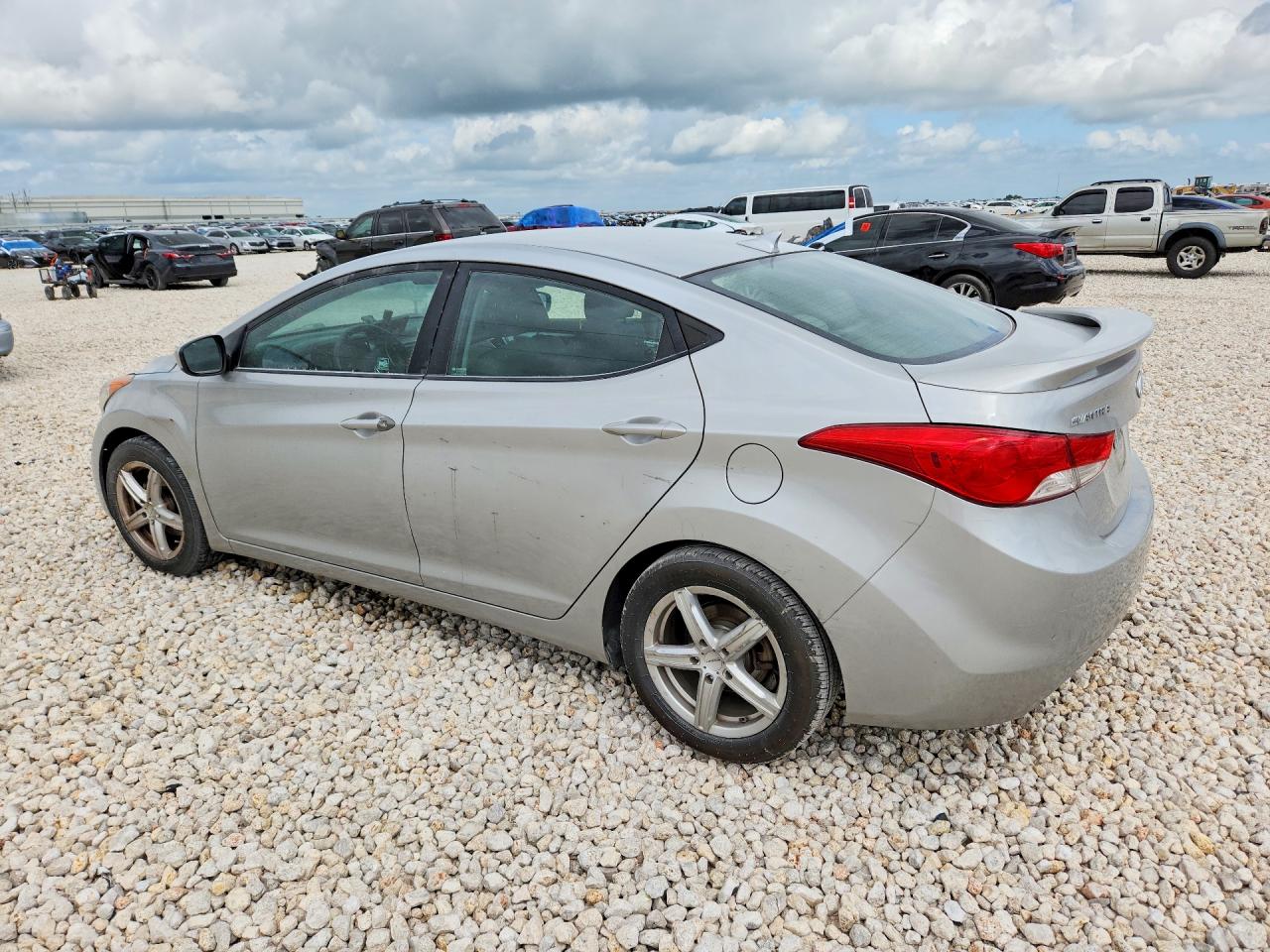 2013 Hyundai Elantra Gls Gray vin: 5NPDH4AE0DH272343
