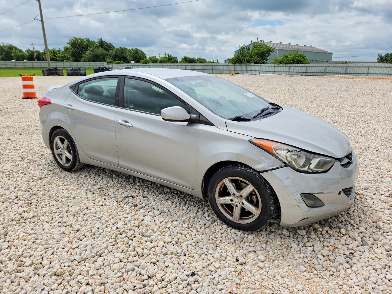 2013 Hyundai Elantra Gls Gray vin: 5NPDH4AE0DH272343