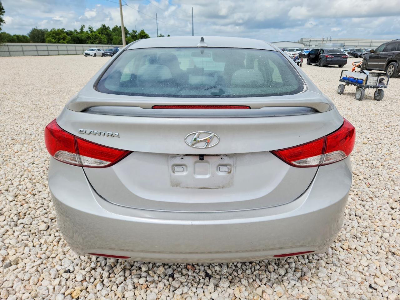 2013 Hyundai Elantra Gls Gray vin: 5NPDH4AE0DH272343
