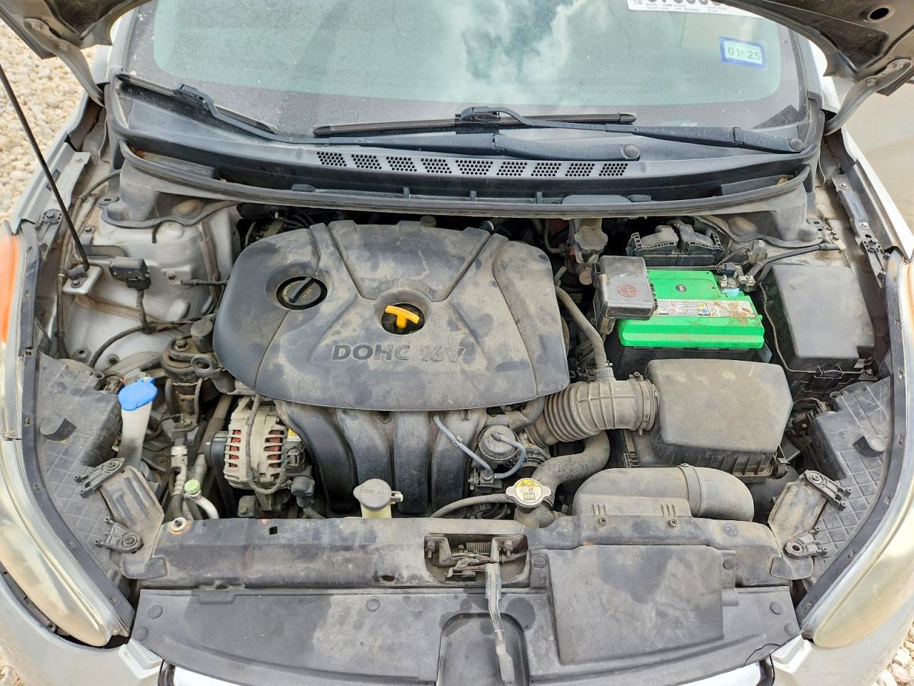 2013 Hyundai Elantra Gls Gray vin: 5NPDH4AE0DH272343