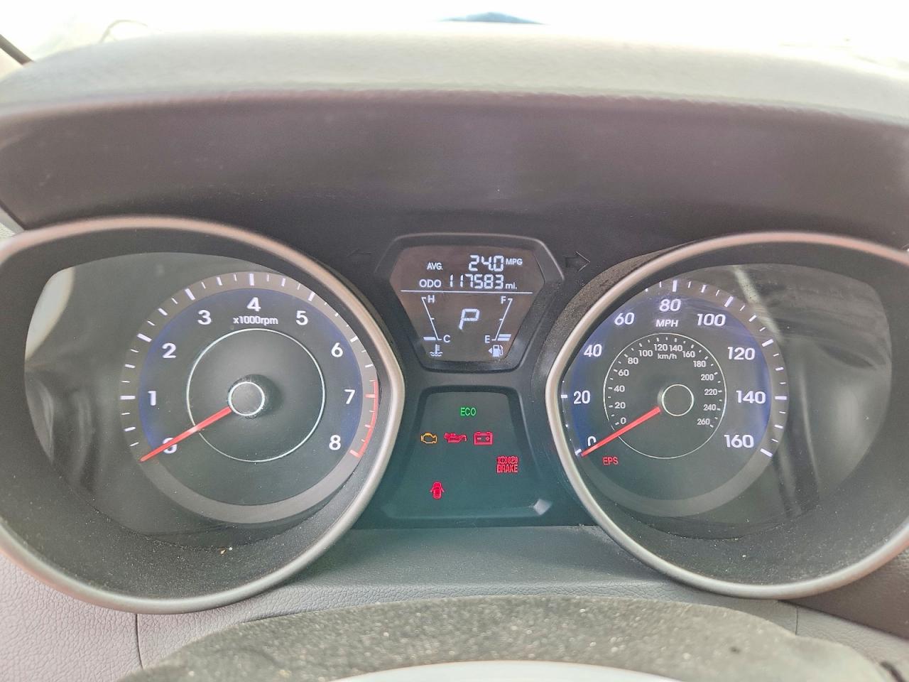 2013 Hyundai Elantra Gls Gray vin: 5NPDH4AE0DH272343