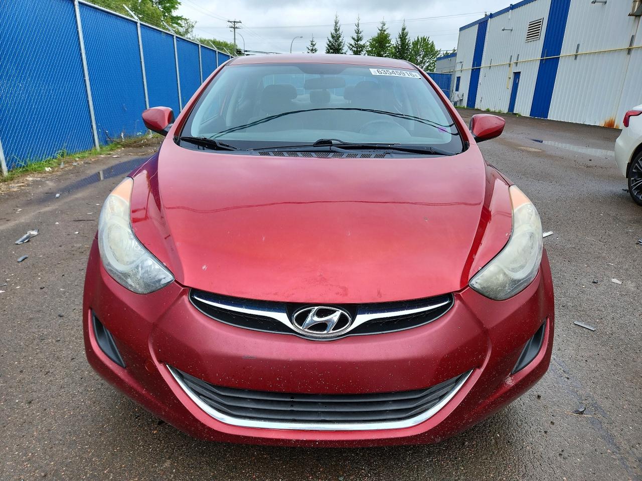 2013 Hyundai Elantra Gls Red vin: 5NPDH4AE0DH276294