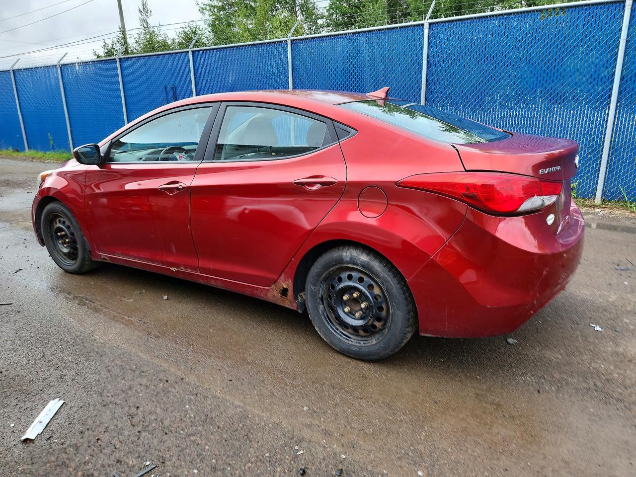 2013 Hyundai Elantra Gls Red vin: 5NPDH4AE0DH276294