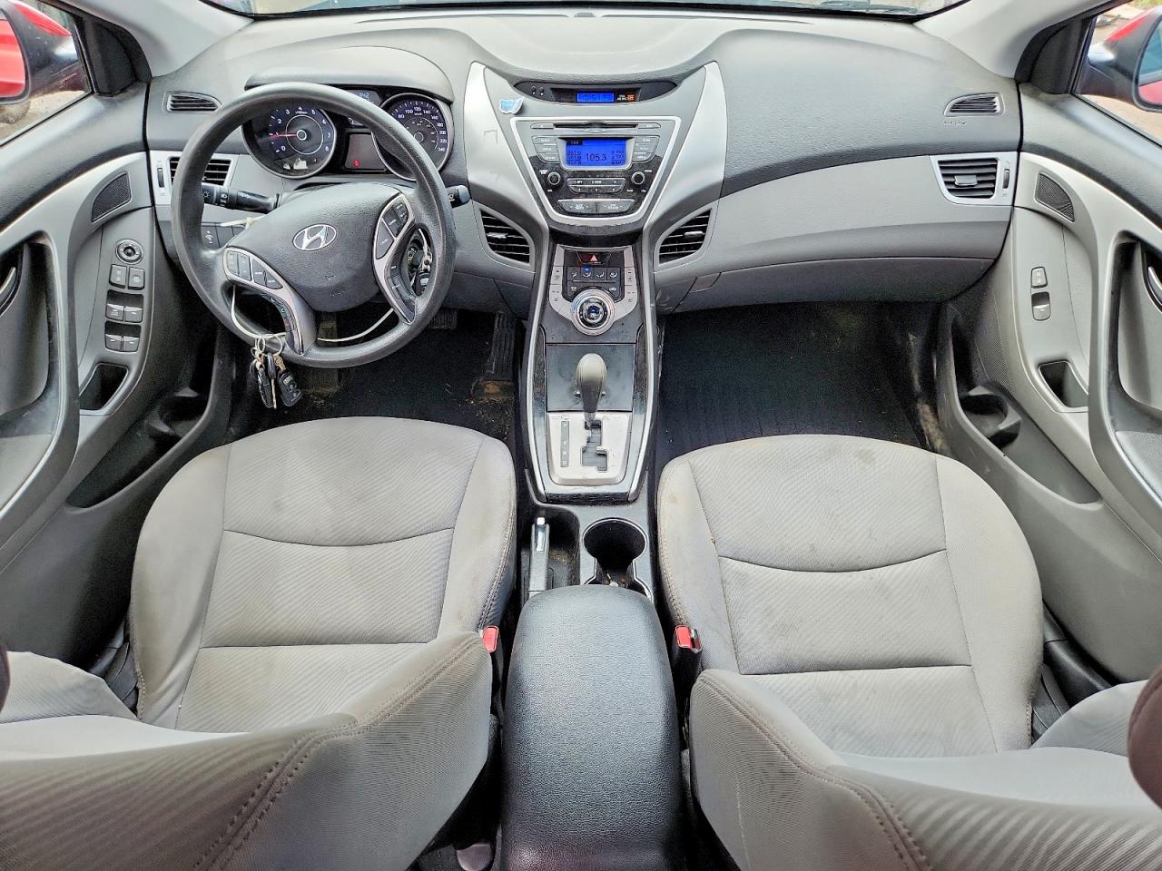 2013 Hyundai Elantra Gls Red vin: 5NPDH4AE0DH276294