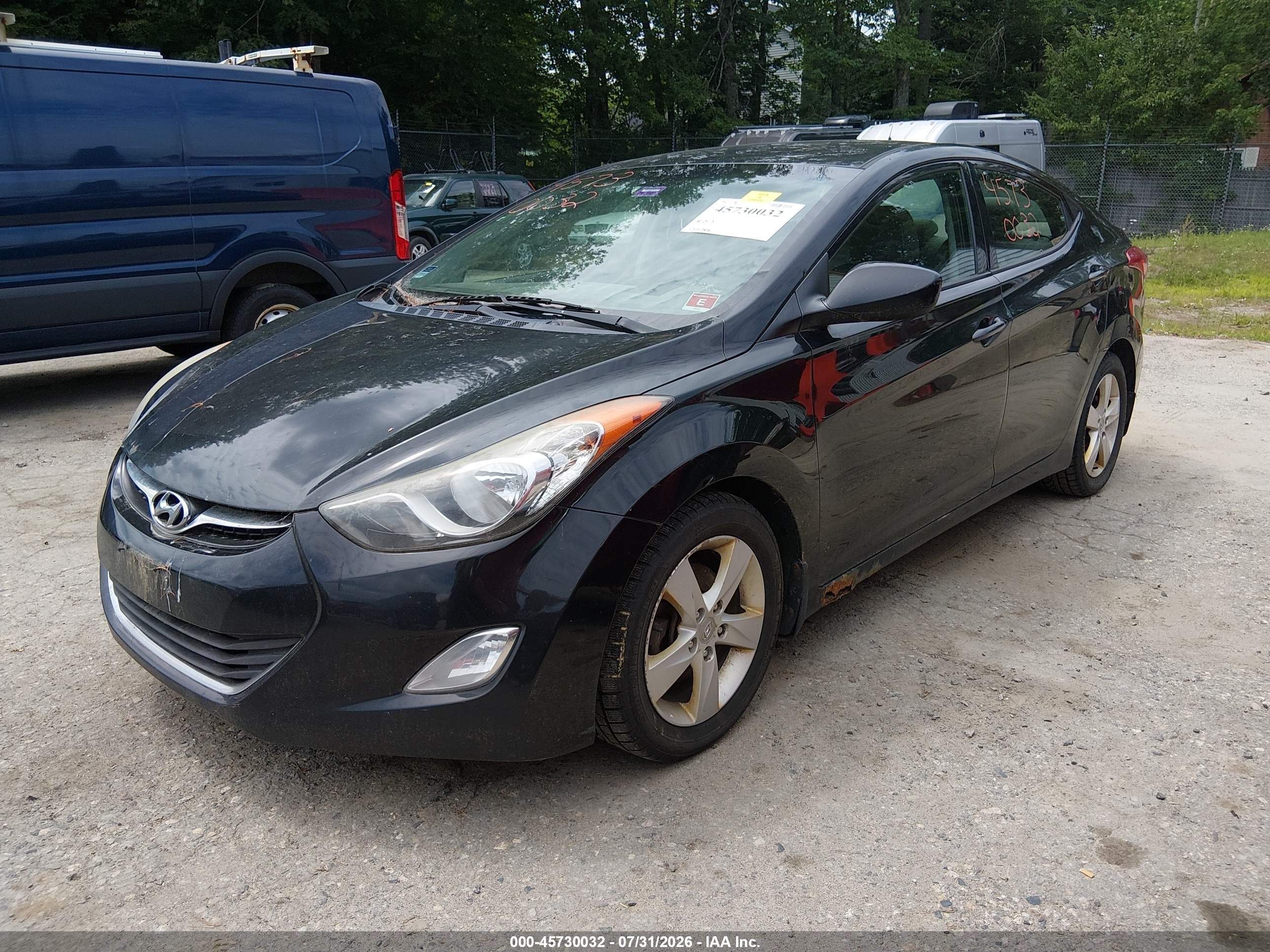 2013 Hyundai Elantra Gls Черный vin: 5NPDH4AE0DH280071