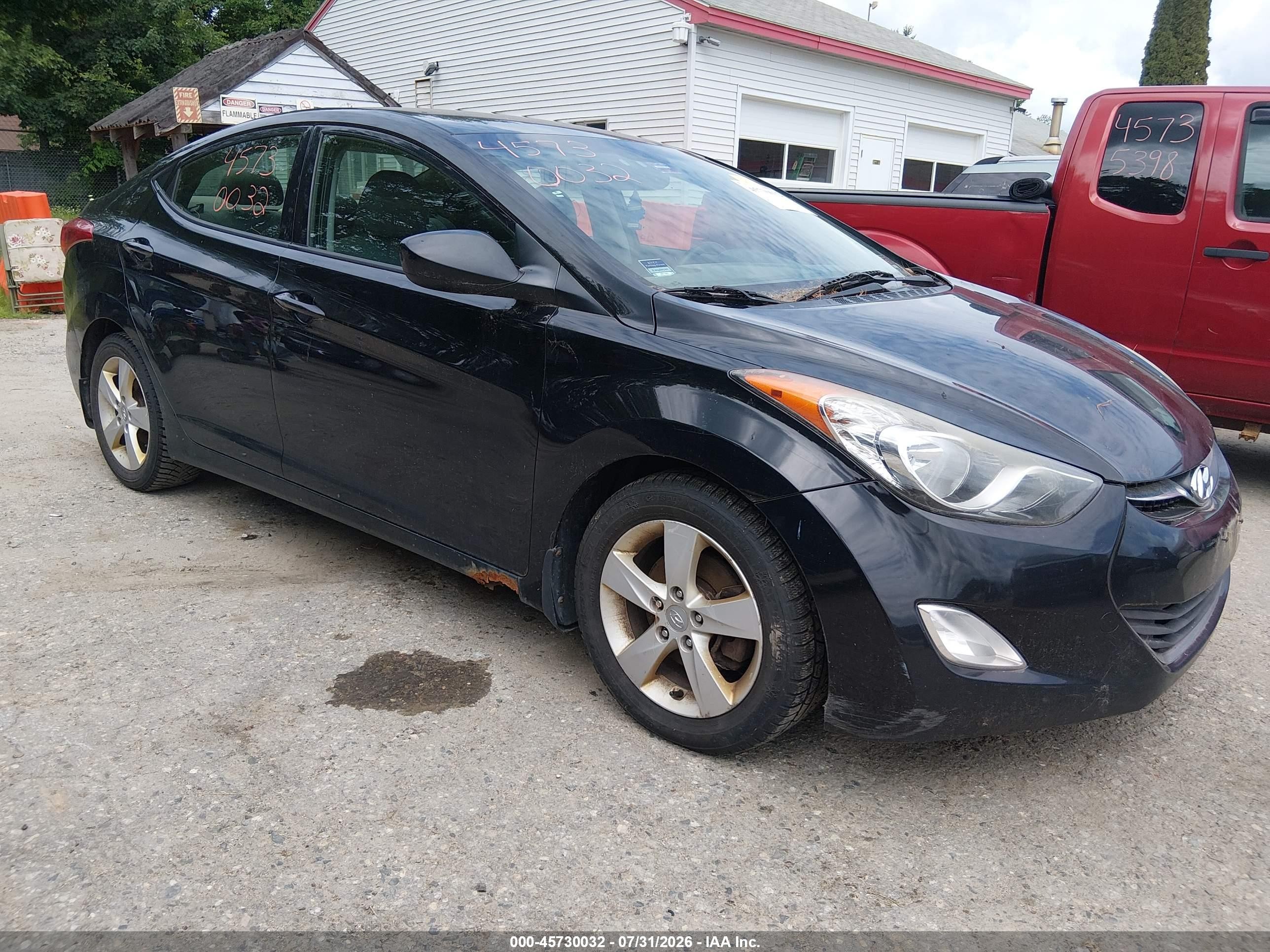 2013 Hyundai Elantra Gls Черный vin: 5NPDH4AE0DH280071