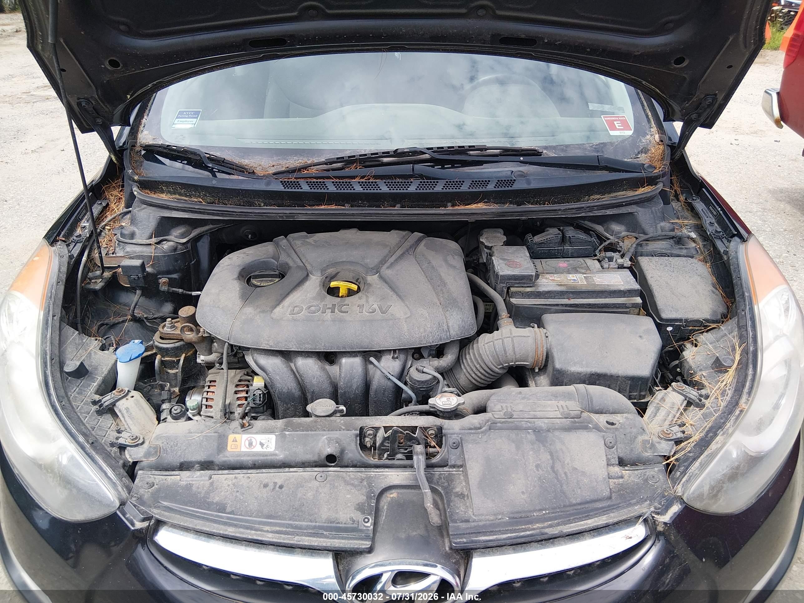 2013 Hyundai Elantra Gls Черный vin: 5NPDH4AE0DH280071