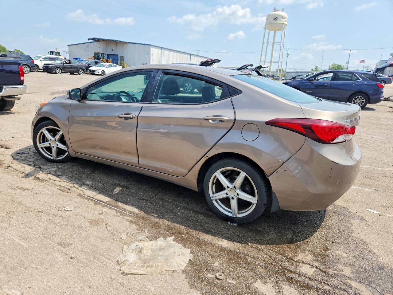 2013 Hyundai Elantra Limited Серый vin: 5NPDH4AE0DH284265