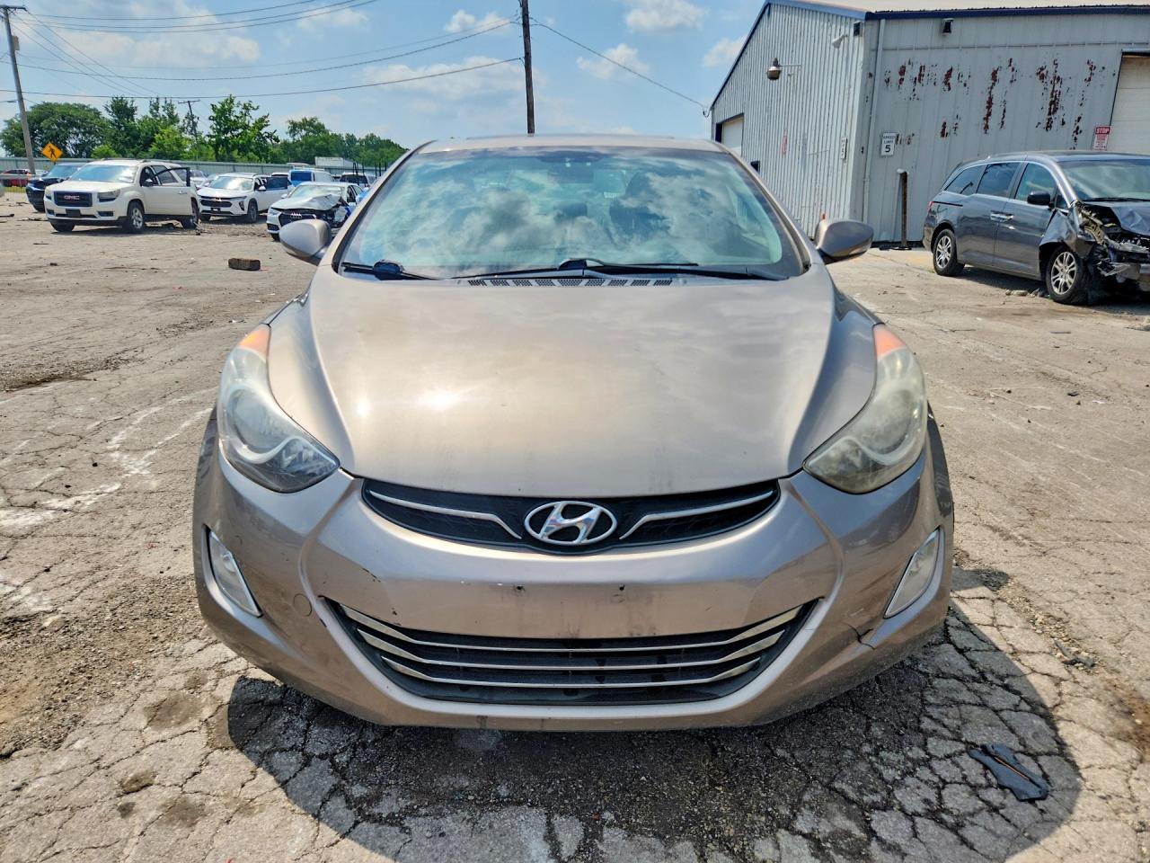 2013 Hyundai Elantra Limited Серый vin: 5NPDH4AE0DH284265
