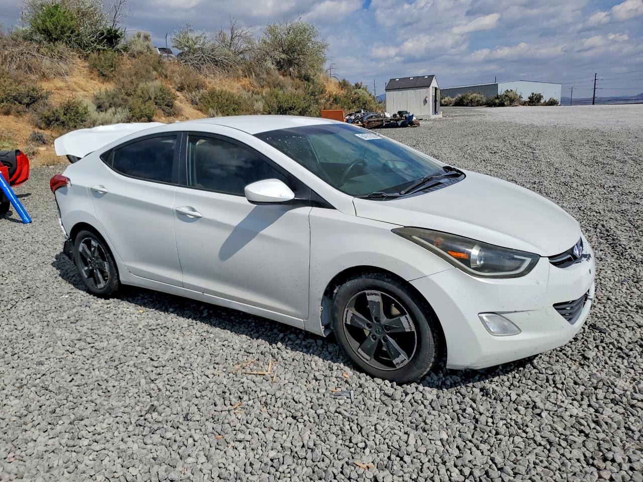 2013 Hyundai Elantra Gls White vin: 5NPDH4AE0DH288672