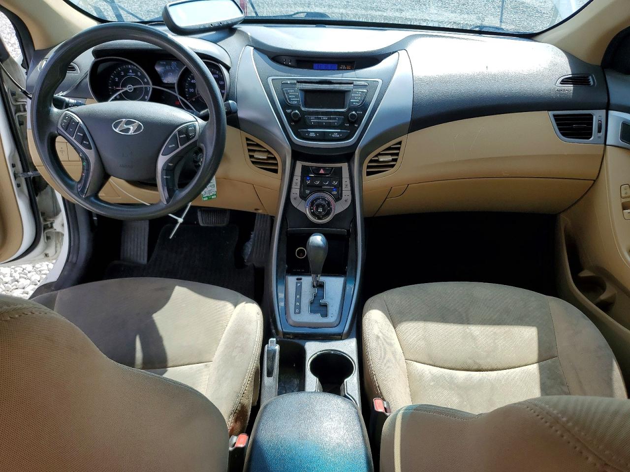 2013 Hyundai Elantra Gls White vin: 5NPDH4AE0DH288672