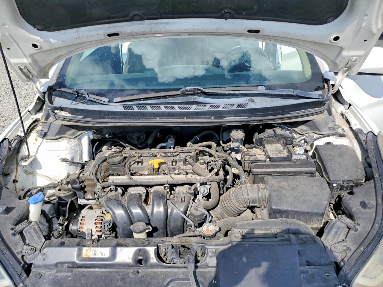 2013 Hyundai Elantra Gls White vin: 5NPDH4AE0DH288672