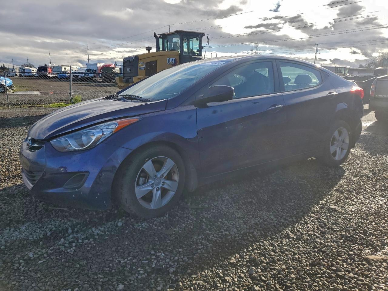 2013 Hyundai Elantra Gls Blue vin: 5NPDH4AE0DH294570