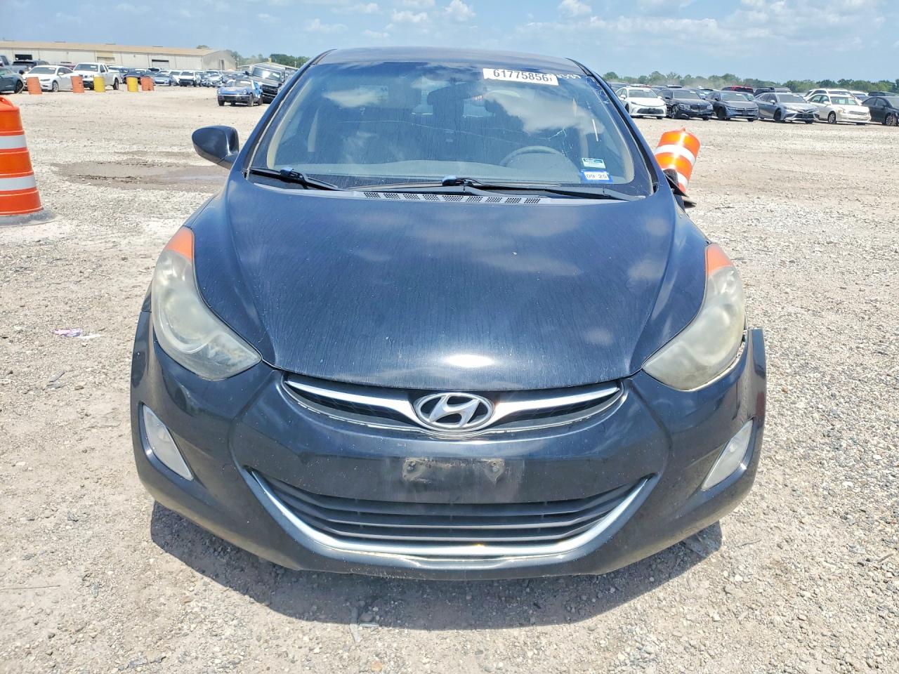 2013 Hyundai Elantra Black vin: 5NPDH4AE0DH295556