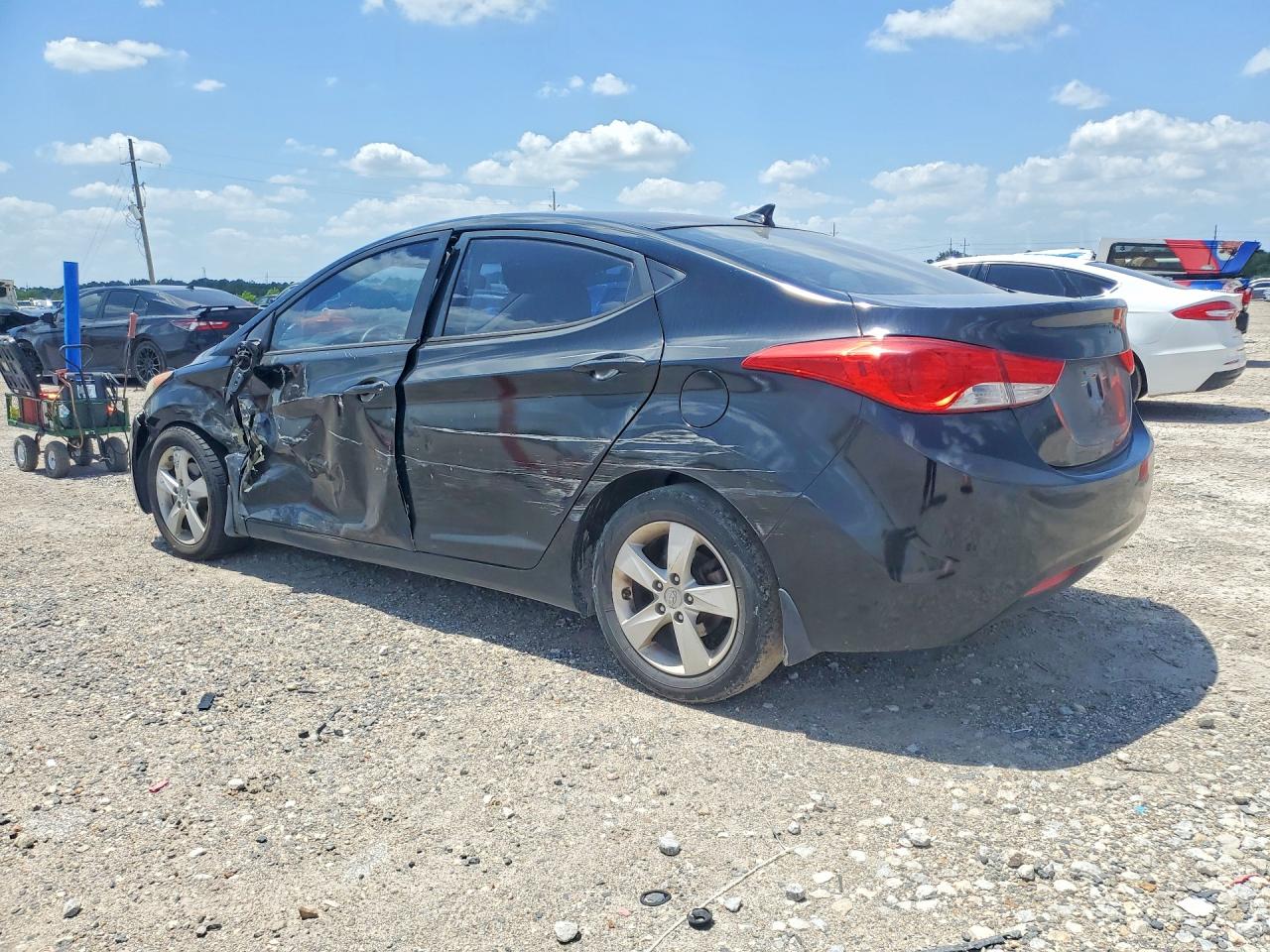 2013 Hyundai Elantra Black vin: 5NPDH4AE0DH295556