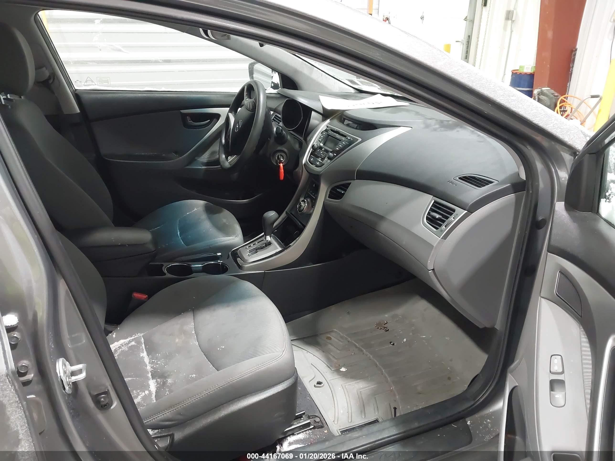 2013 Hyundai Elantra Gls Gray vin: 5NPDH4AE0DH296948