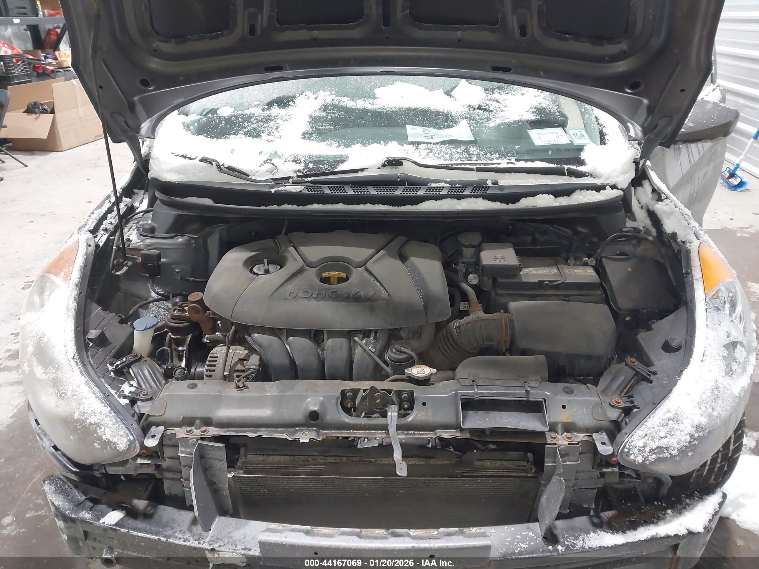 2013 Hyundai Elantra Gls Gray vin: 5NPDH4AE0DH296948