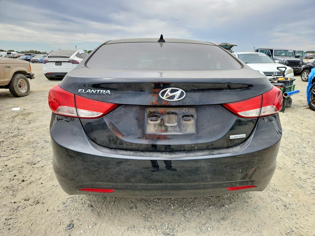 2013 Hyundai Elantra Limited Черный vin: 5NPDH4AE0DH301730