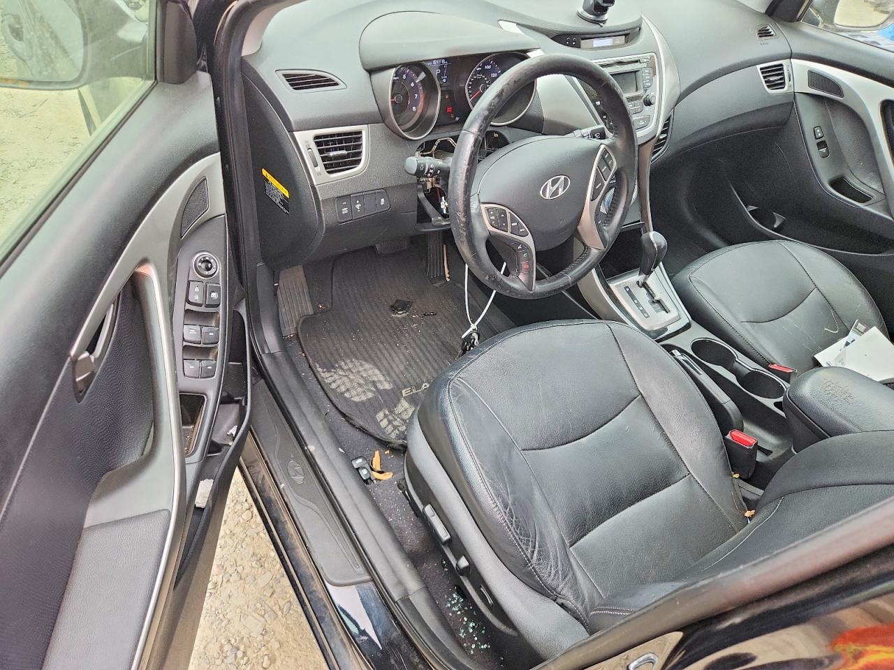 2013 Hyundai Elantra Limited Черный vin: 5NPDH4AE0DH301730