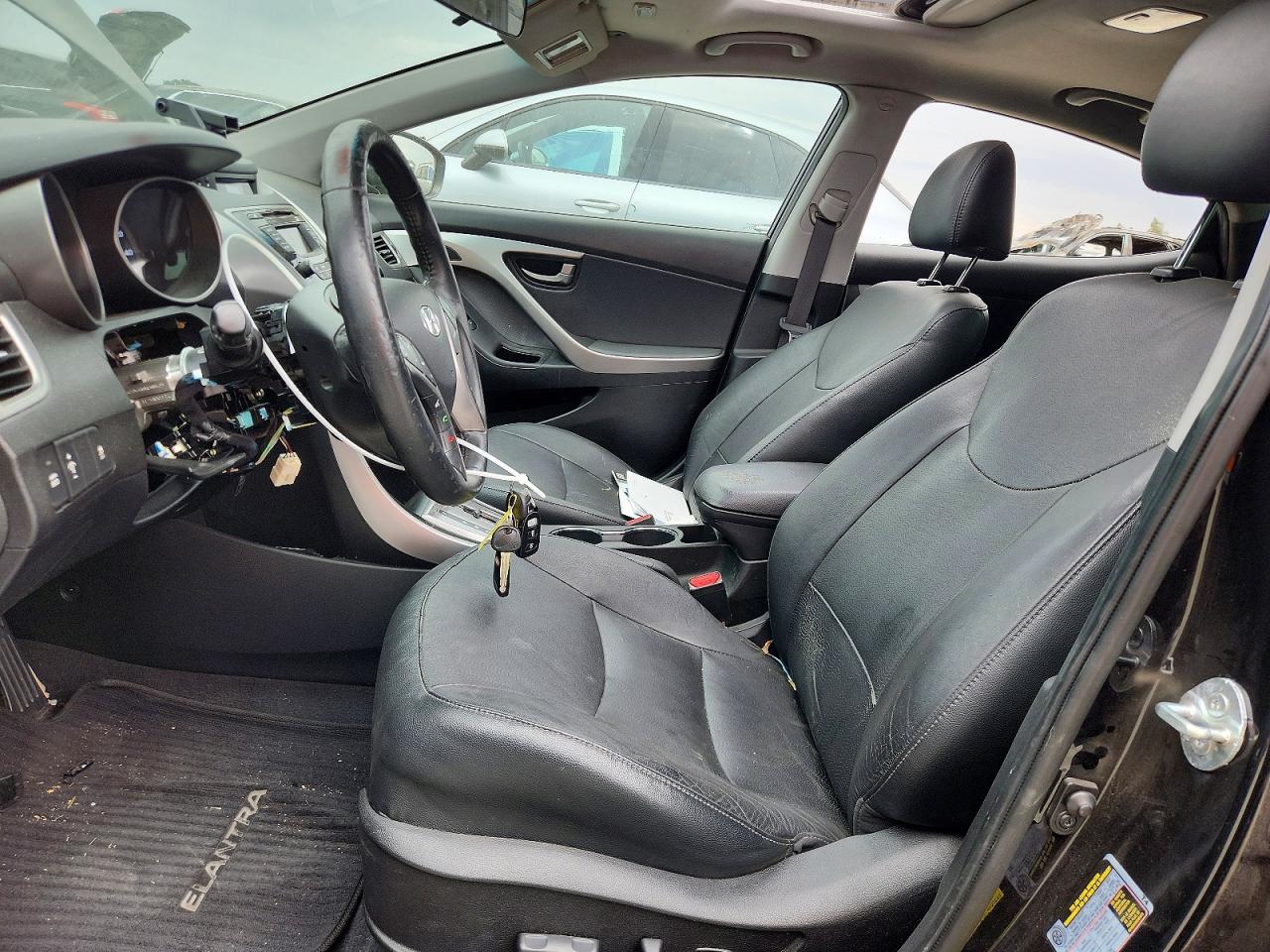 2013 Hyundai Elantra Limited Черный vin: 5NPDH4AE0DH301730